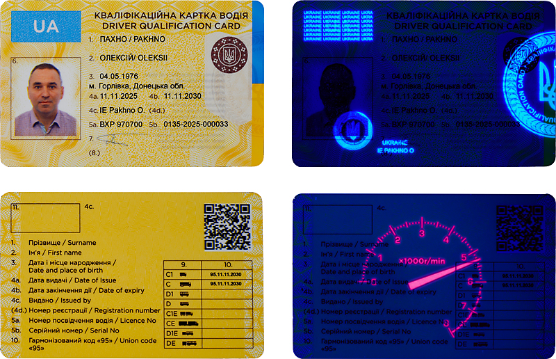 Фотография кода 95 с элементами защиты