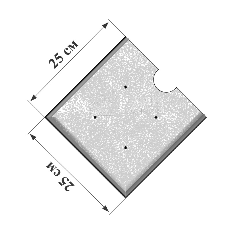 Кронштейн (карман) для информационного табло (250x250мм)