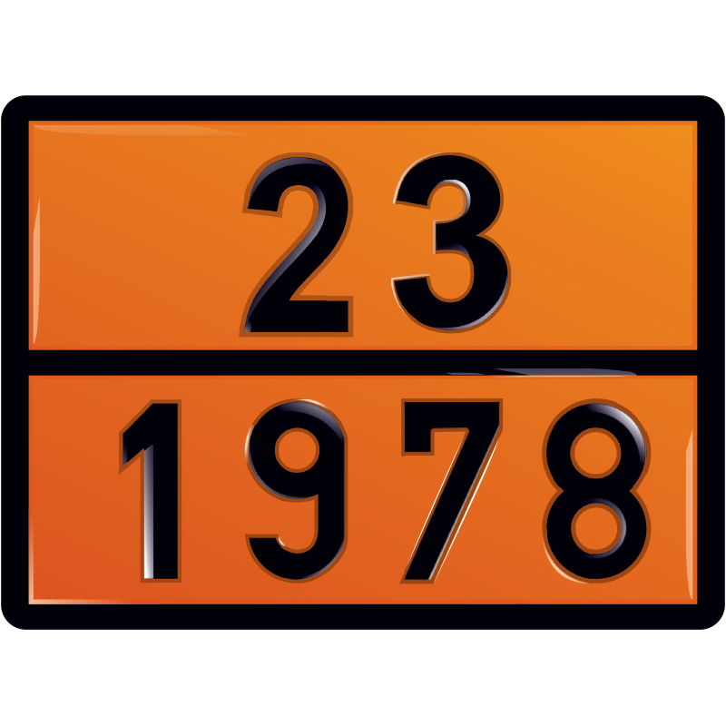 Табличка АДР оранжевого цвета (23 1978) для пропана
