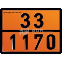 Табличка АДР оранжевого кольору (33 1170) для спирту етилового (Лабораторія АДР)
