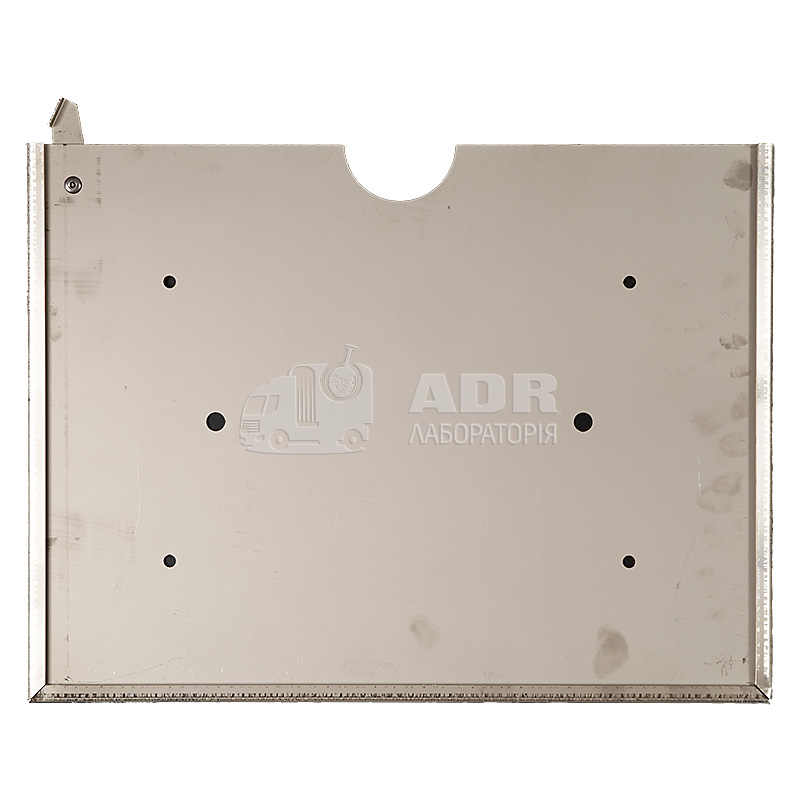 Карман (конверт) с фиксатором для таблички оранжевого цвета 30 x 40 см, нержавеющая сталь