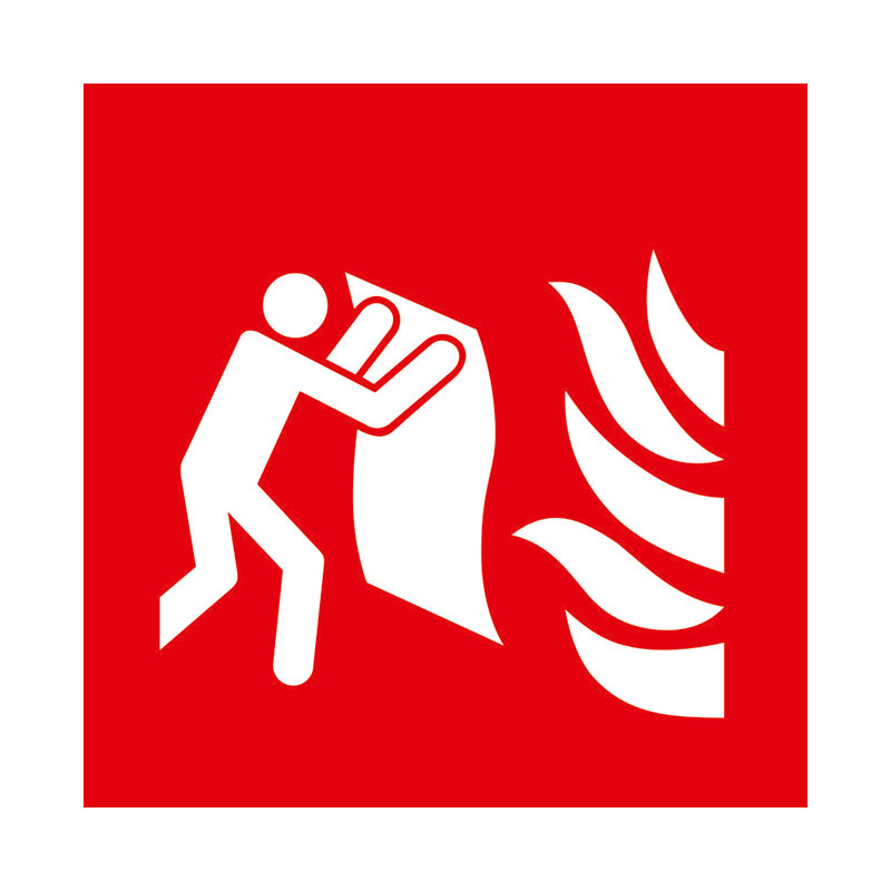 Наклейка «Противопожарное покрывало» 10 на 10 см