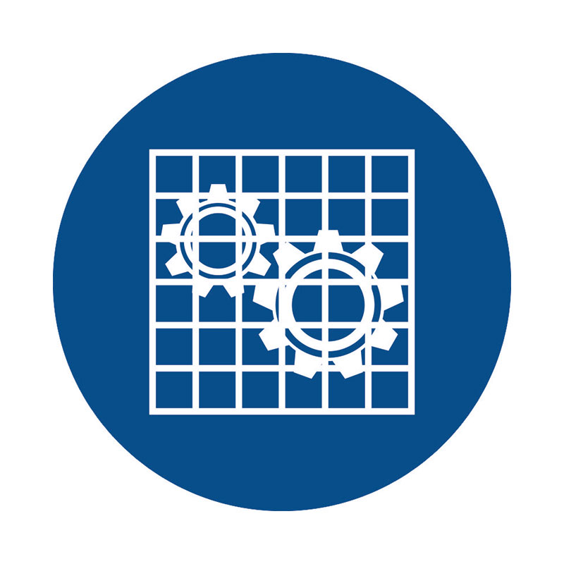 Наклейка «Проверить защитное ограждение» 10 на 10 см