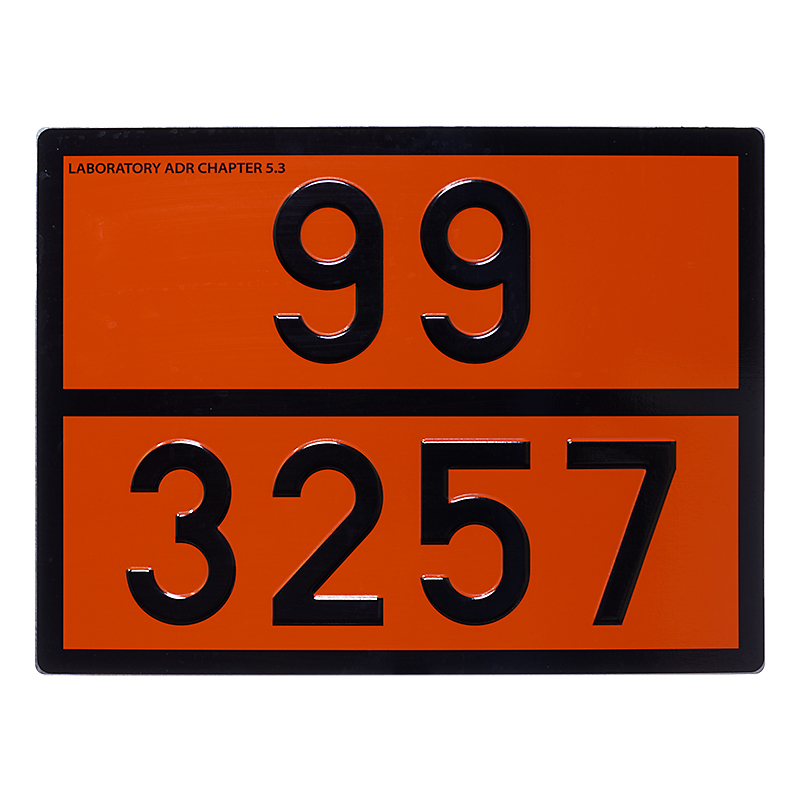Табличка АДР оранжевого цвета (99 3257) для перевозки битума (Лаборатория АДР)