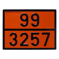 Табличка АДР оранжевого кольору (99 3257) для бітуму (Лабораторія АДР)