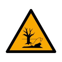 Наклейка «Предостережение: вещество или смесь, создающая опасность для окружающей среды»  10 на 10 см