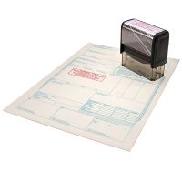 Штамп для транспортного документа на порожню неочищену автоцистерну з-під бензину UN 1203