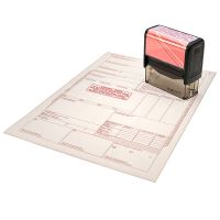 Штамп для транспортного документа на порожню неочищену автоцистерну з-під пропан-бутану UN 1965